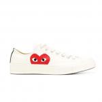 Farfetch 发发奇 现有 COMME DES GARÇONS PLAY X CONVERSE logo心形印花板鞋原价￥1136，现特价￥1036